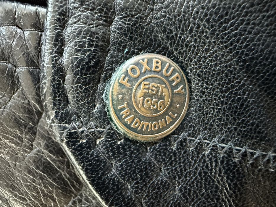 Vesta Piele Naturala FOXBURY Negru cu Buzunare Barbati | Marime XL XXL