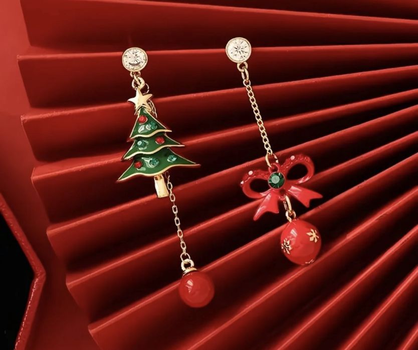 Новогодние серьги