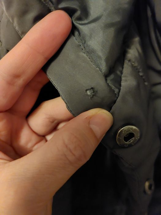 Geacă de iarnă Camaïeu cu guler cu blăniță si glugă - elegantă