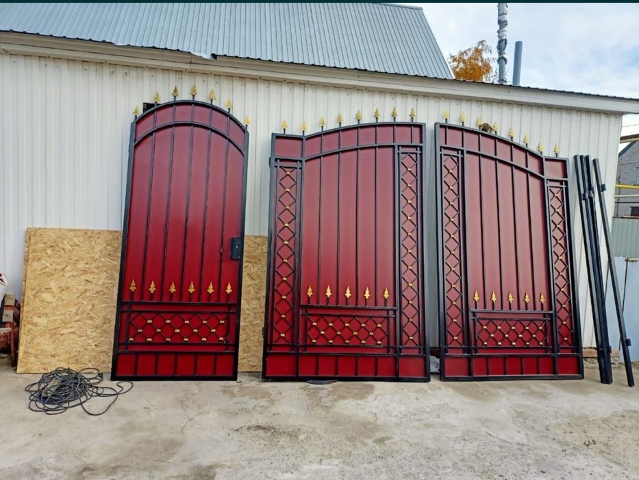 Ворота и забор установкой