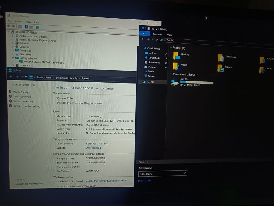 Ноутбук 12gen RTX Nvidia