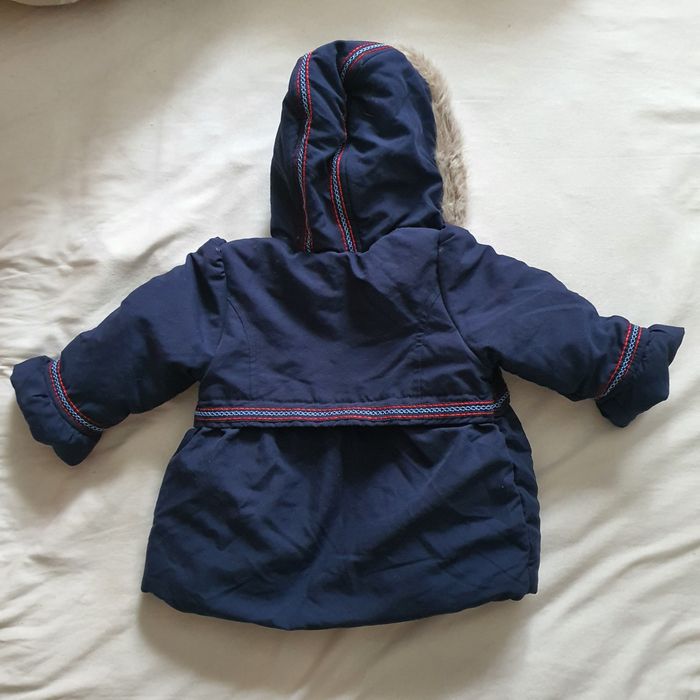 Geaca cu gluga bleumarin 1-2 ani