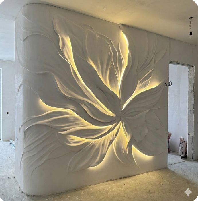 Барельеф и роспись стен