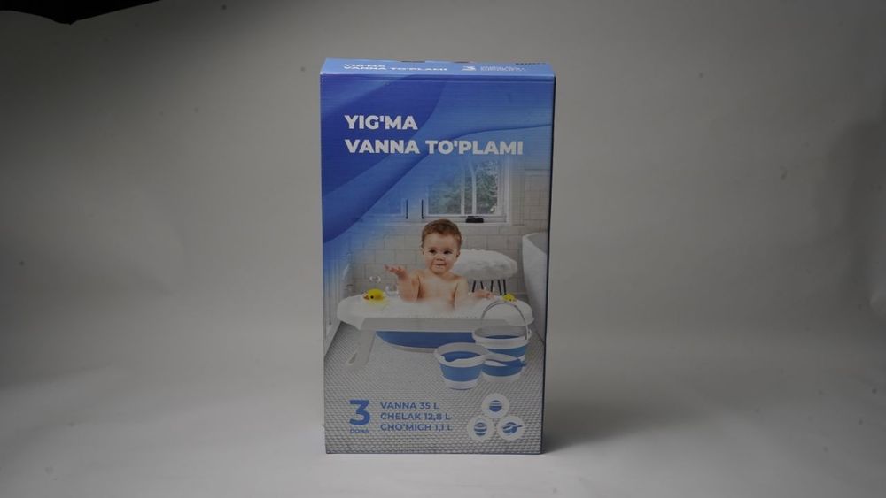Янги тугулган чакалоклар учун йигиладиган ванна