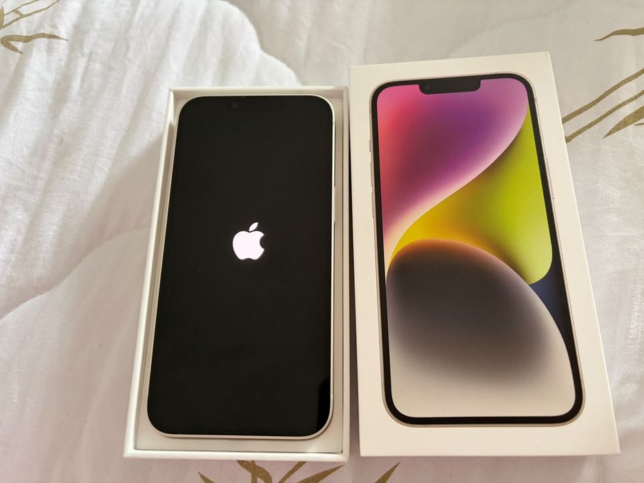 Iphone 14 alb  stare impecabila