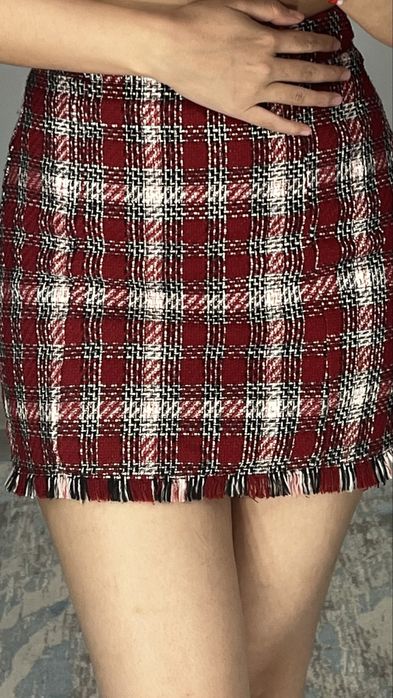 Яркая Мини юбка, б/у