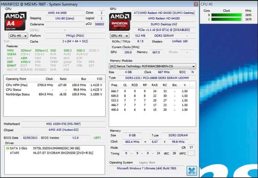 428S.Placa De Baza MSI A55M-P35,2xDDR3,Socket FM1