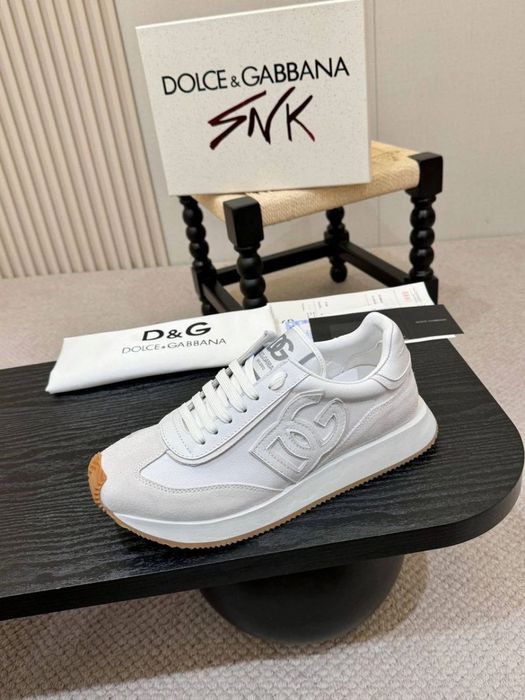 D&G DG Logo Sneaker "White/Light Grey"