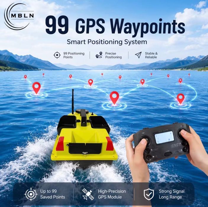 Лодка D20 GPS-99 точки