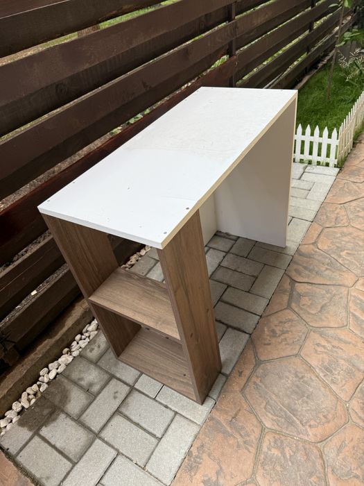 Birou de casa alb/maro stare buna