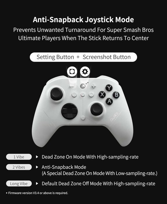 Геймърски контролер GuliKit ES PRO(TMR Anti-Drift)Най-бързият Wireless