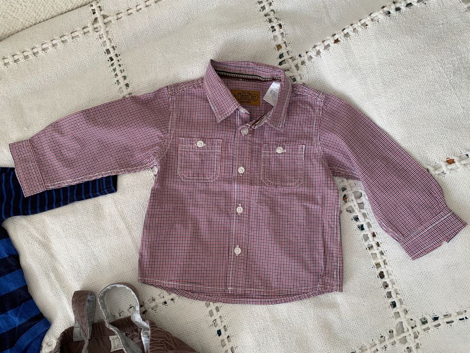 Set/lot bluze, body si salopeta Gap si  H&M, 6–12 luni, 80 cm