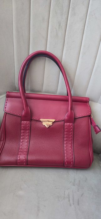 Дамска чанта бордо