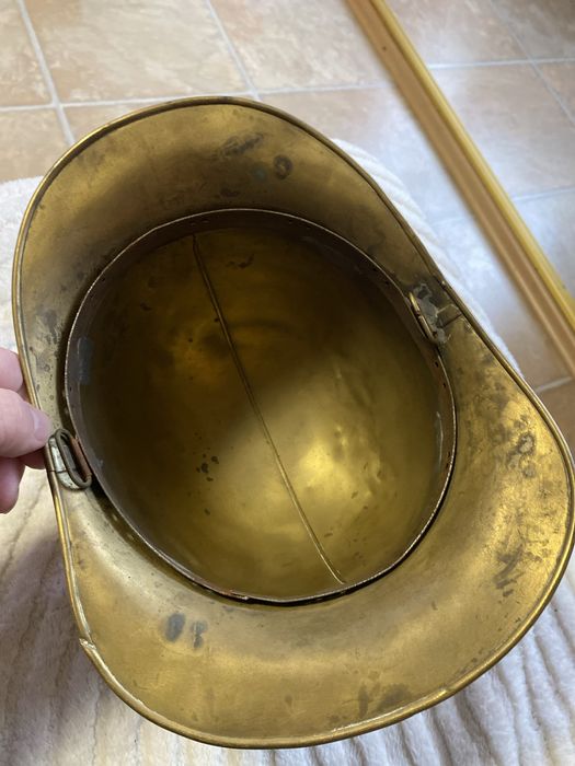 Casca pompieri, fireman vintage, coif alama, vechi  anii 1800-1900