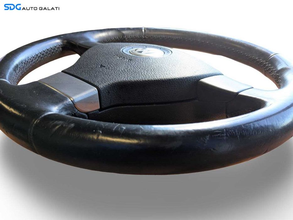Volan din Piele in 3 Spite FARA Airbag Volkswagen Golf 5 2004 - 2008 [L9118]