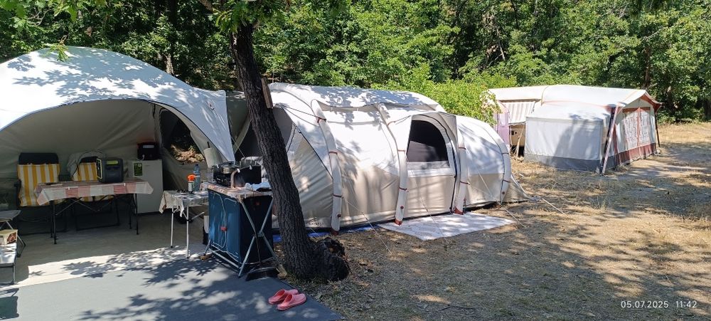 Палатка с надуваема конструкция quechua air seconds 6.3 f&b