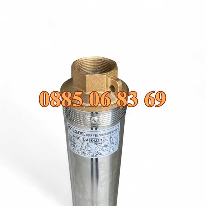 Турбинна водна помпа 1000W, дълбочинна сондажна помпа с турбина 1.5"