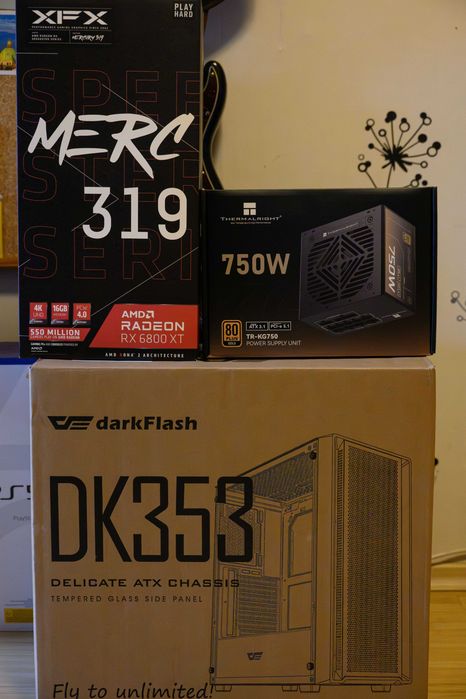 Компютър Intel i5-12400F/16GB DDR4 3200 RAM/XFX RX 6800 XT 16GB/750GB SSD
