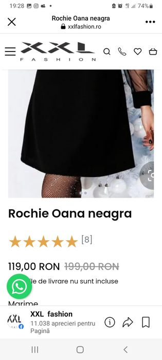 Rochie neagra eleganta și comodă