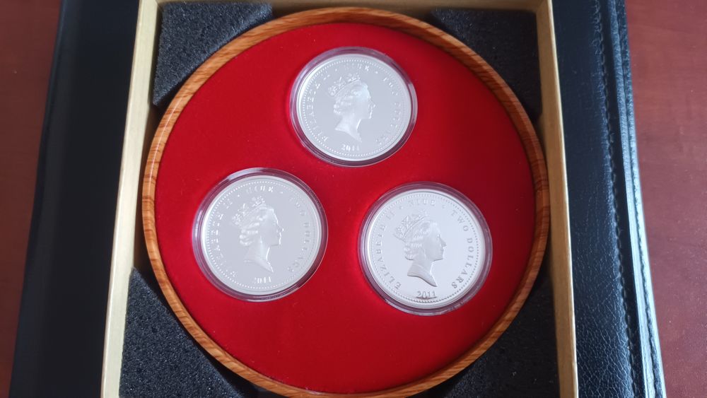 Сребърни монети Мартеница,  Суровачка и Българска роза по 1 Oz