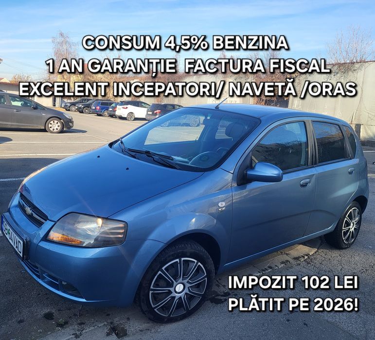 Chevrolet kalos(polo)2008  4usi/4cilindri factură garanție