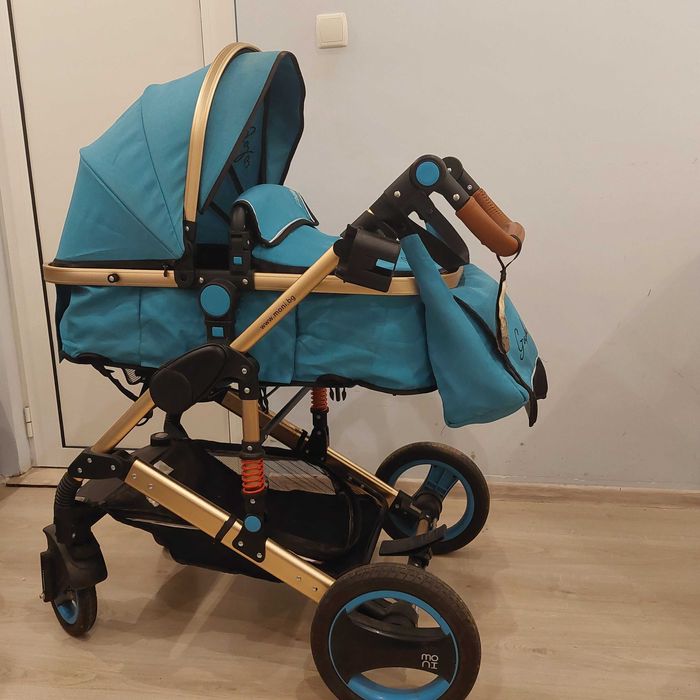 Бебешка количка Moni Gala тюркоаз