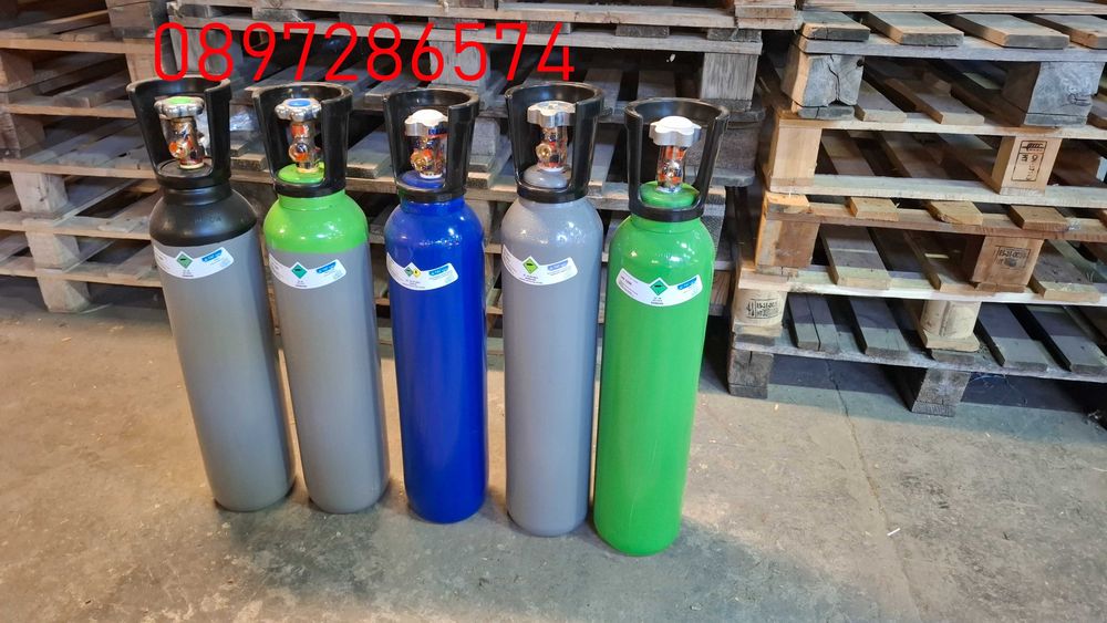 НОВИ !!! Бутилки за Co2,аргон,азот,коргон и др. / 10 литра / 7.5 кг.