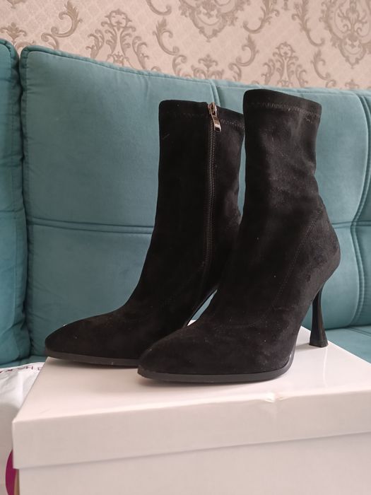 Ботильоны замшевые
