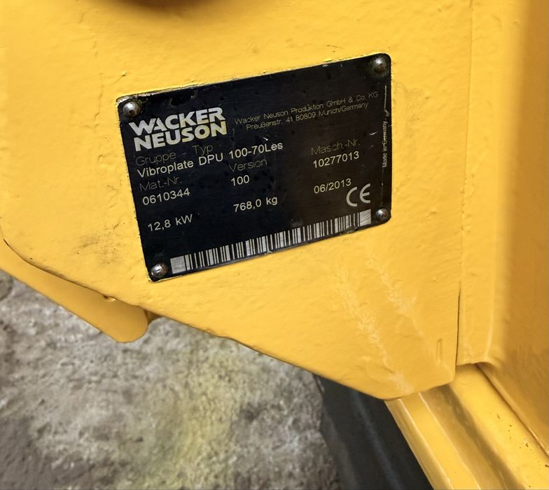 Placa compactoare wacker Neuson 768 kg diesel
