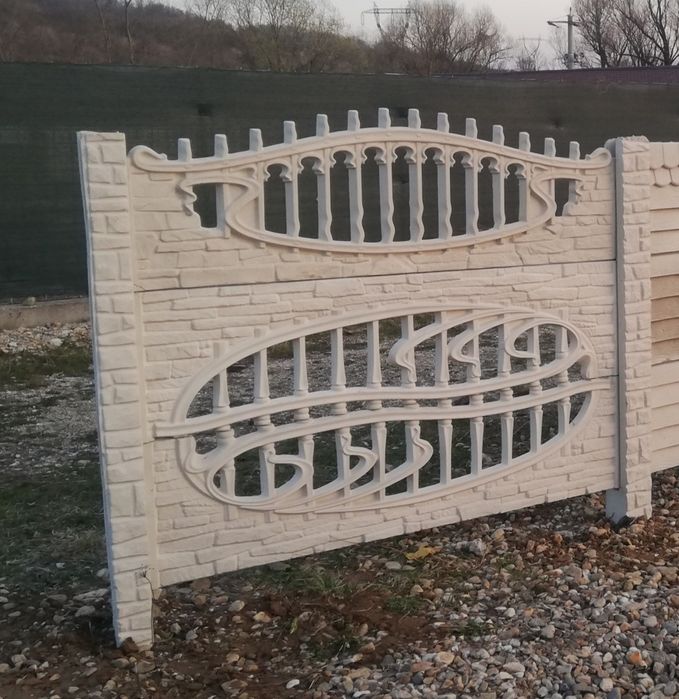 gard placi beton armat