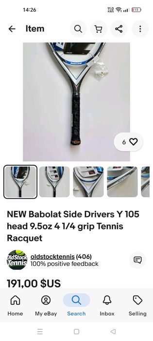 Racheta tenis Babolat Y 105!