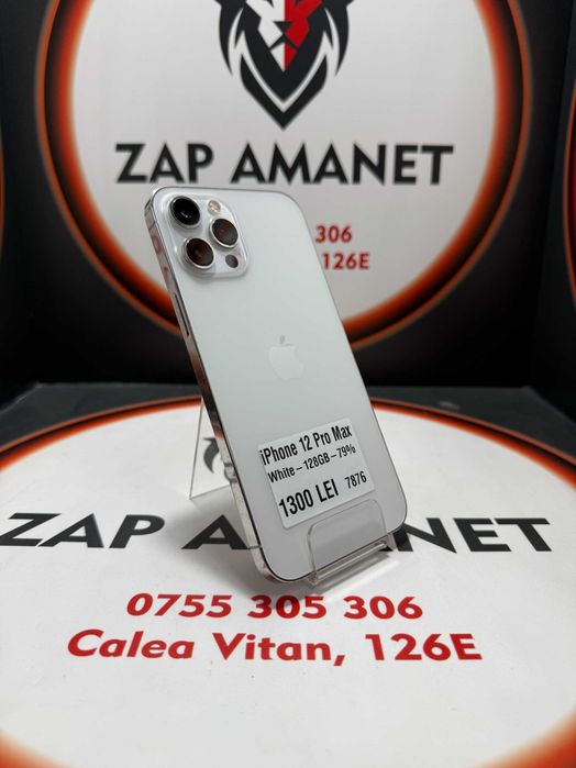 Zap Amanet Vitan - iPhone 12 Pro Max - White - 128Gb - 79%