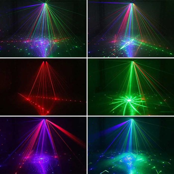 Vand laser disco Rosu albastru si verde