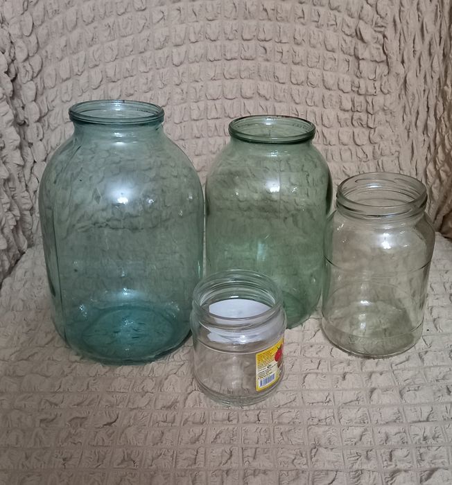 Стеклянные банки, разные
