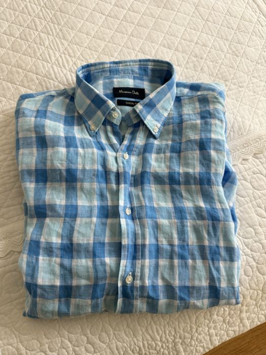 Продавам почти нова ленена риза Massimo Dutti размер L.
