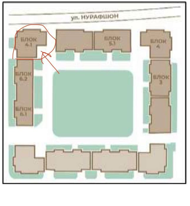 Продается 2х ком квартира, ЖК Кох Ота, ориентир: Лабзак, 54,25м²