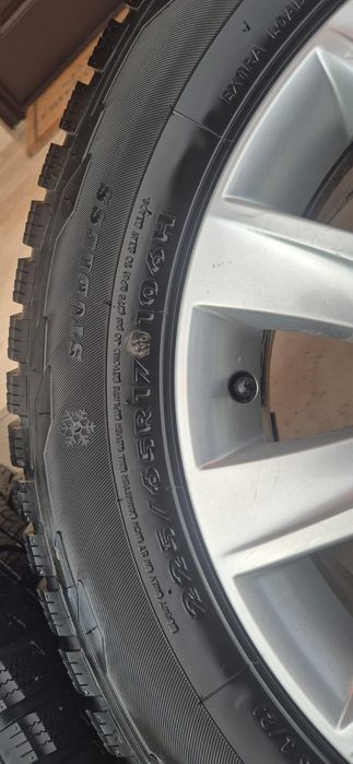 Jante 17 Volkswagen cu anvelope iarna 225/65/17 aproape noi