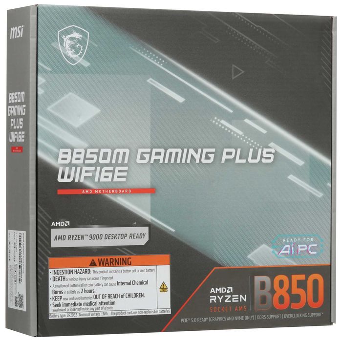Материнская плата MSI B850M GAMING PLUS WIFI6E