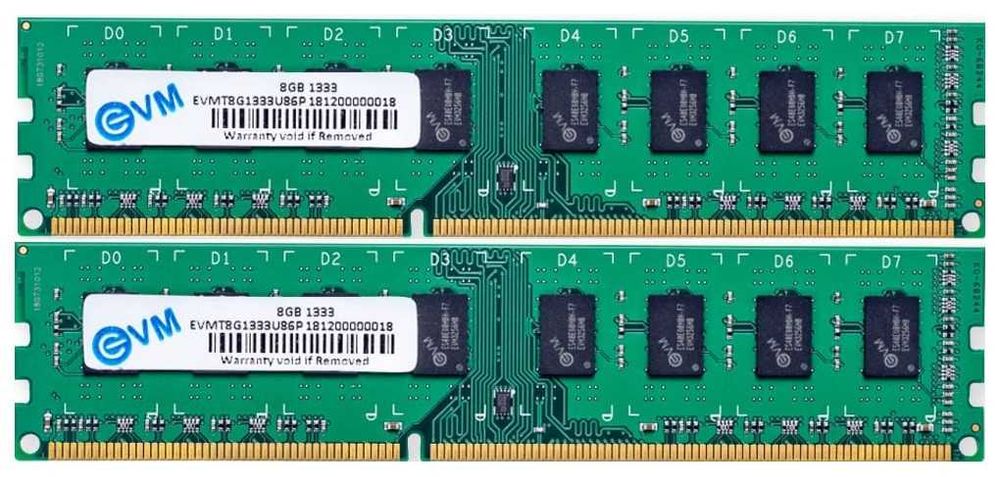 RAM 16GB 2x8gb EVM 1333Mhz DDR3
