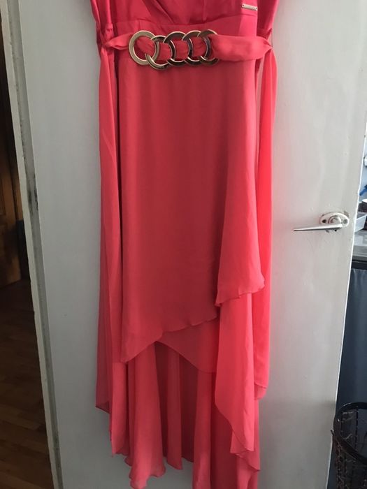 Rochie de ocazie roz-portocaliu