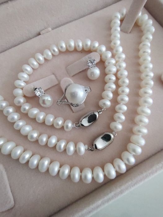 Set NOU perle naturale de apa dulce