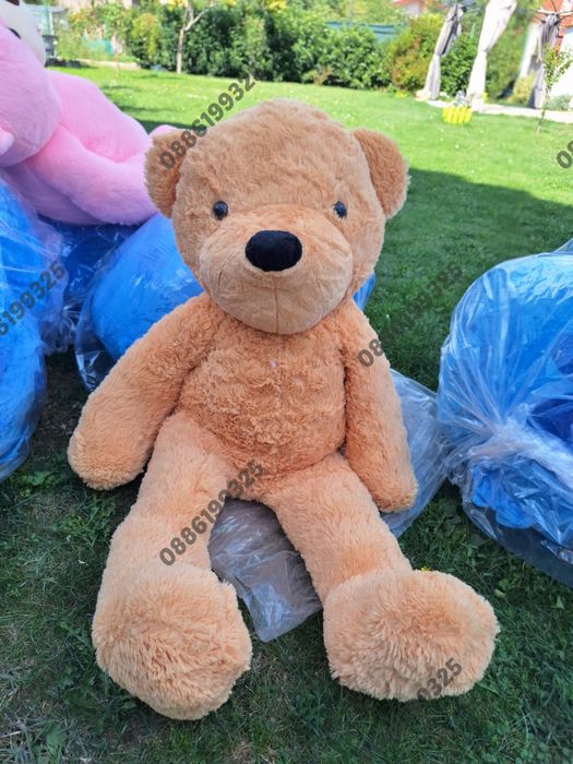 Голямо плюшено Мече, Розово/Кафяво, Голяма плюшена мечка