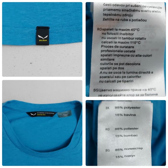 Bluza drumeție Salewa Men's Solidlogo DryTon, tricou cu mânecă lungă, Nr. 52 sau marimea XL ptr. bărbați