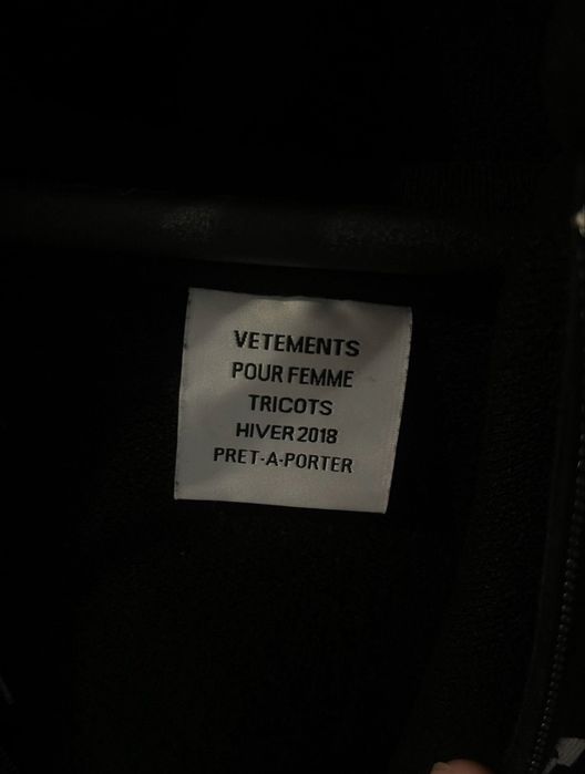 Hanorac vetements split zip up