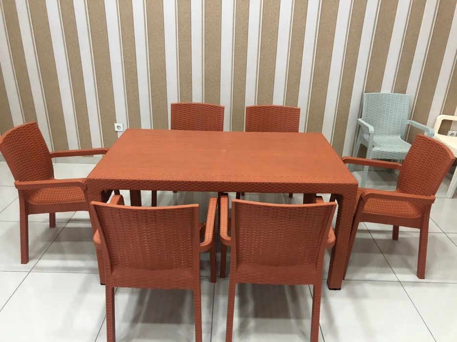 Пластмасса Столь и стул пластиковые