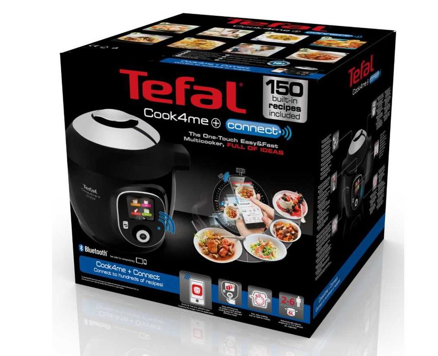 Tefal Cook4Me+ Connect CY855830, Multicooker gatire sub presiune - NOU