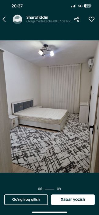 Sergile choshtepa metro kvartira sotiladi 7-etaj 53000$