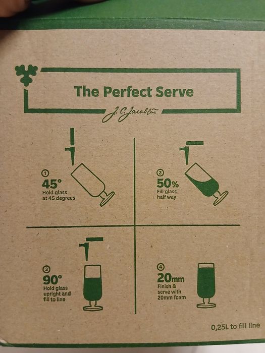 Set  6 pahare bere Carlsberg
