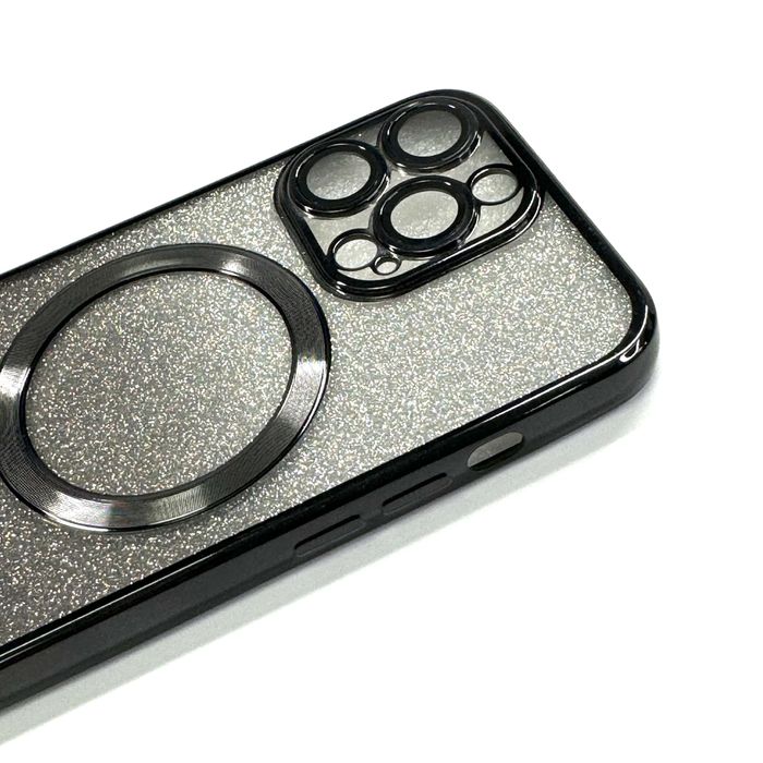 Блестящ силиконов калъф Magsafe за iPhone 13/14/15 PLUS, PRO и PRO MAX