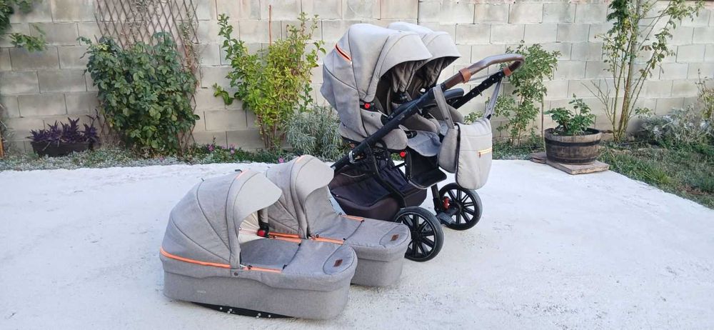 Количка за близнаци Dorjan Quick Twin 3в1